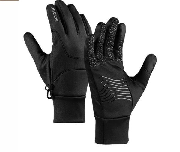 Womens Winter Leather Gloves Touchscreen Motorcycle Cycling Driving Gloves With Warm Wool Lining 