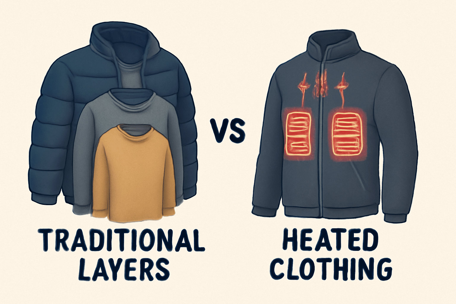 Traditional Layers VS Heated Clothing